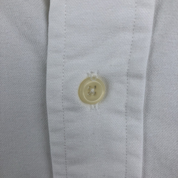 Ralph Lauren YARMOUTH long sleeve button down shirt, men's XL size cotton white type Vintage Second Hand
