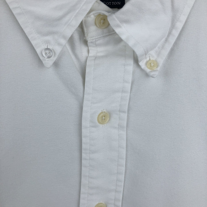 Ralph Lauren YARMOUTH long sleeve button down shirt, men's XL size cotton white type Vintage Second Hand