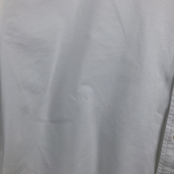 Ralph Lauren YARMOUTH long sleeve button down shirt, men's XL size cotton white type Vintage Second Hand