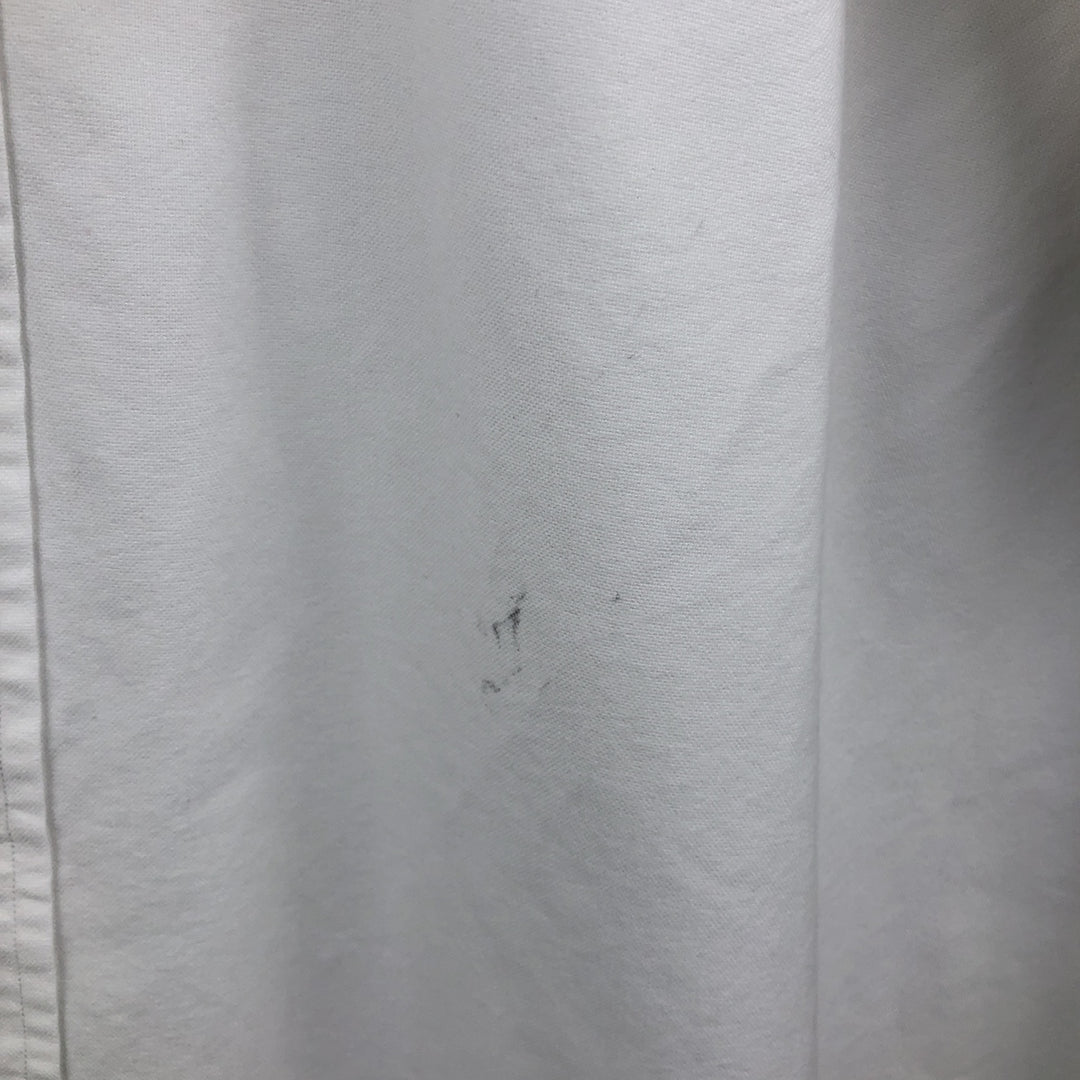 Ralph Lauren YARMOUTH long sleeve button down shirt, men's XL size cotton white type Vintage Second Hand