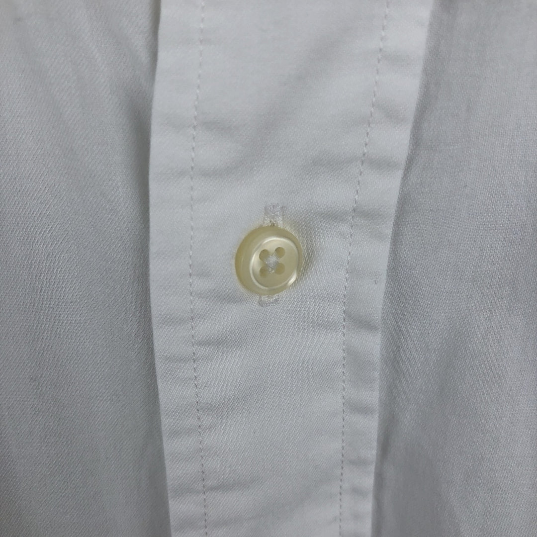 Ralph Lauren YARMOUTH long sleeve button down shirt, men's size L cotton white type Vintage Second Hand