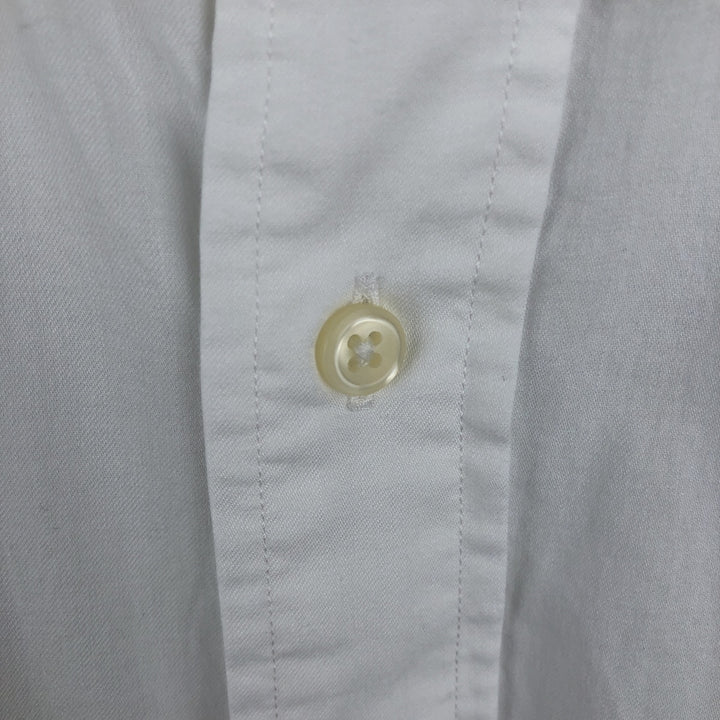 Ralph Lauren YARMOUTH long sleeve button down shirt, men's size L cotton white type Vintage Second Hand