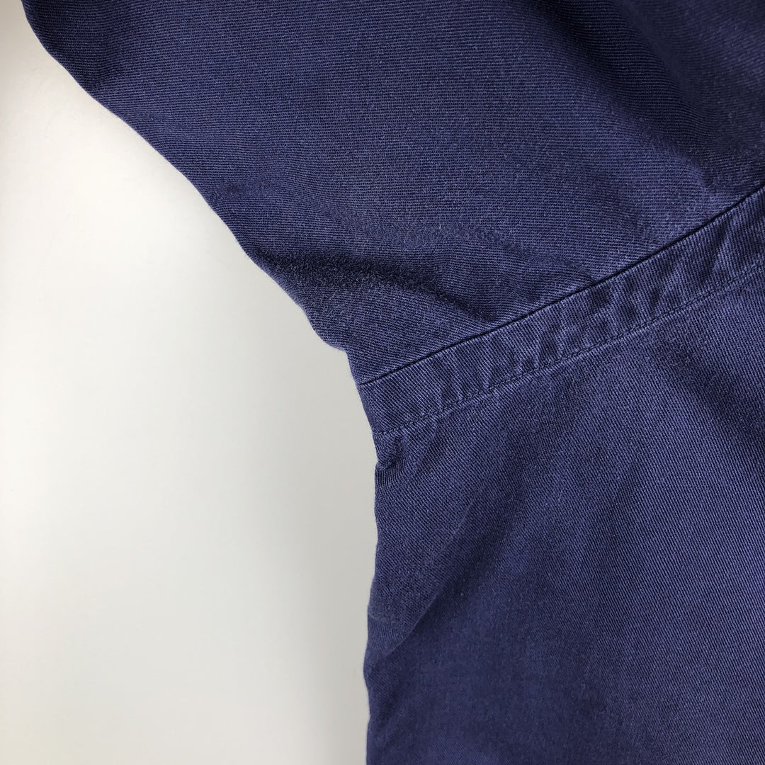 Ralph Lauren long sleeve button down shirt, men's size L cotton navy blue type Vintage Second Hand