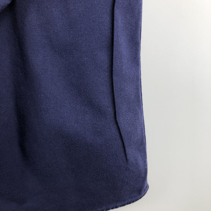 Ralph Lauren long sleeve button down shirt, men's size L cotton navy blue type Vintage Second Hand