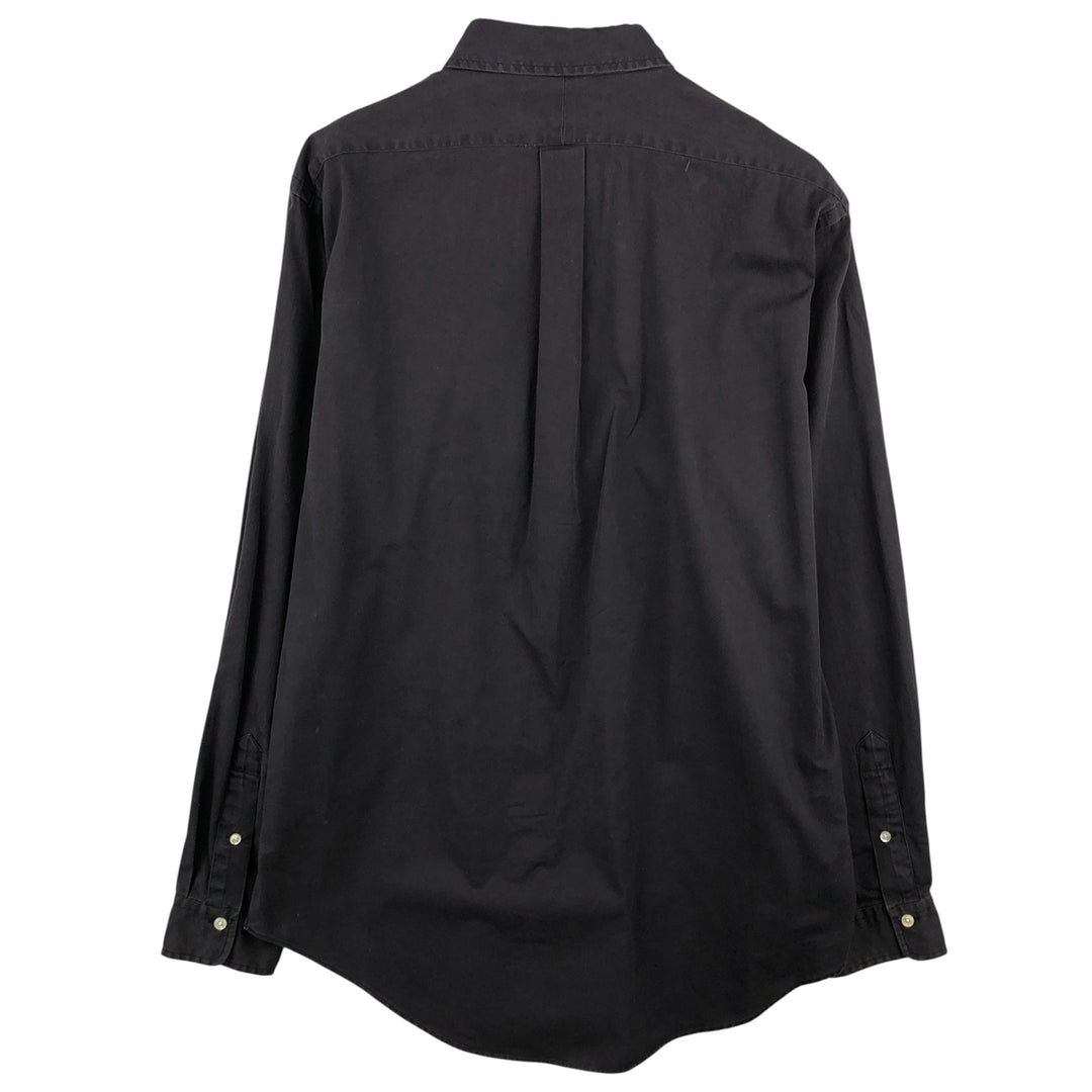 Ralph Lauren long sleeve button down shirt, men's size L cotton black type Vintage Second Hand