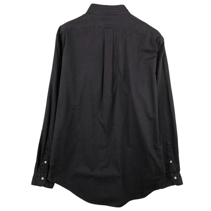 Ralph Lauren long sleeve button down shirt, men's size L cotton black type Vintage Second Hand