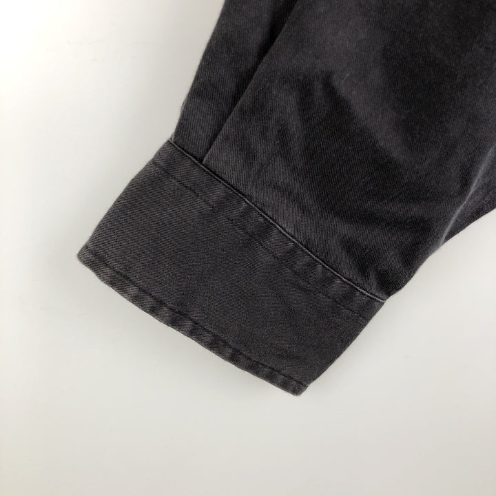 Ralph Lauren long sleeve button down shirt, men's size L cotton black type Vintage Second Hand