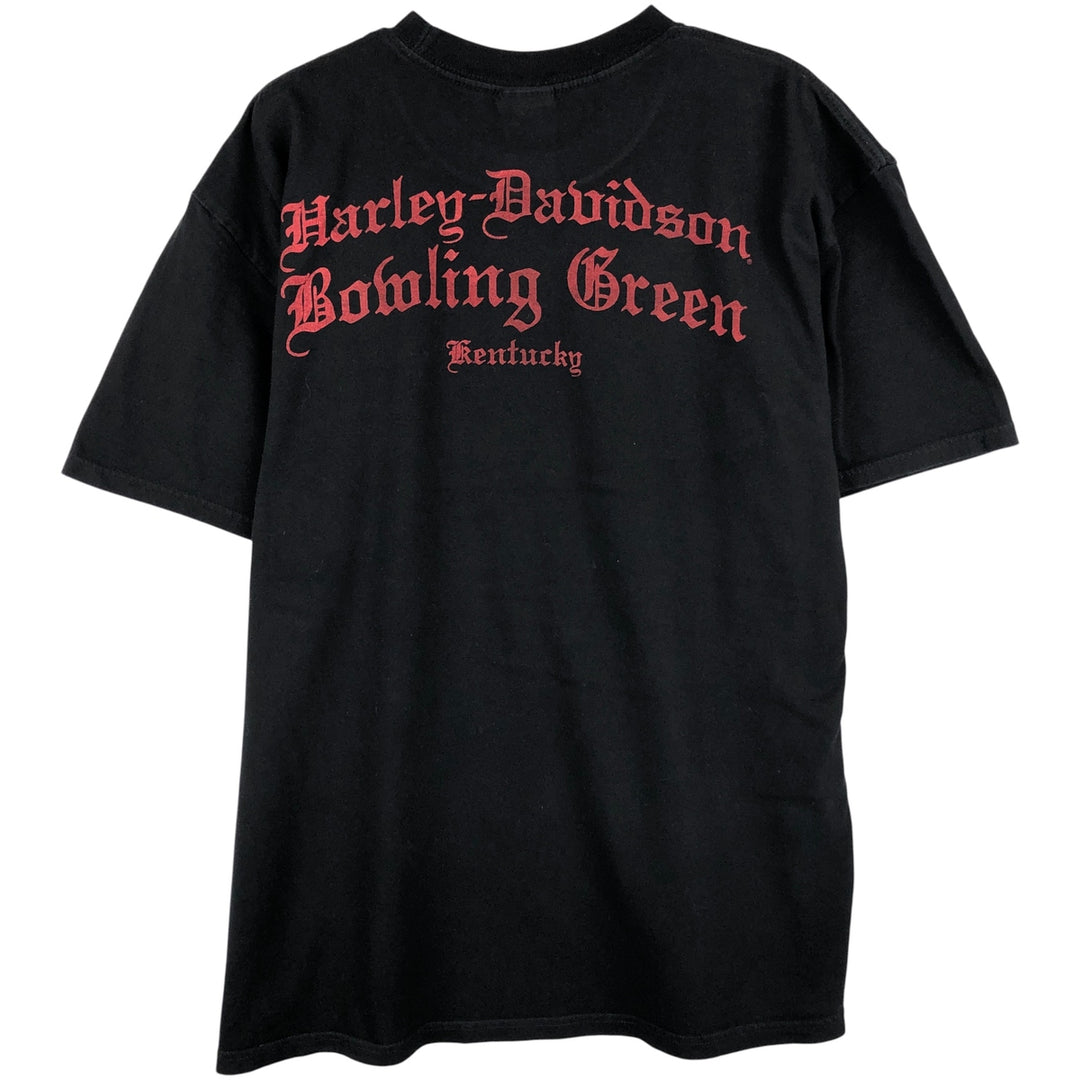 Harley-Davidson Motorcycle Bike T-shirt, Men's XL size cotton black type Vintage Second Hand