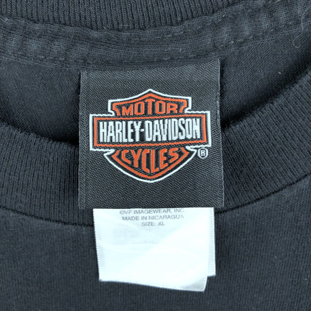 Harley-Davidson Motorcycle Bike T-shirt, Men's XL size cotton black type Vintage Second Hand