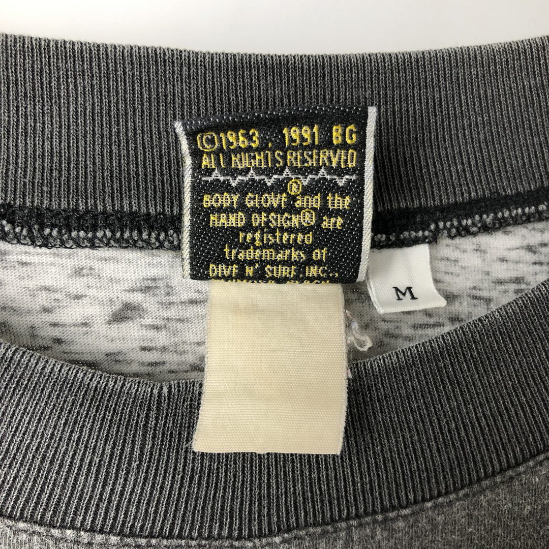 90'S Body Glove Surf Skateboard T-Shirt, Men's Size Medium, Vintage unclear black type Vintage Second Hand