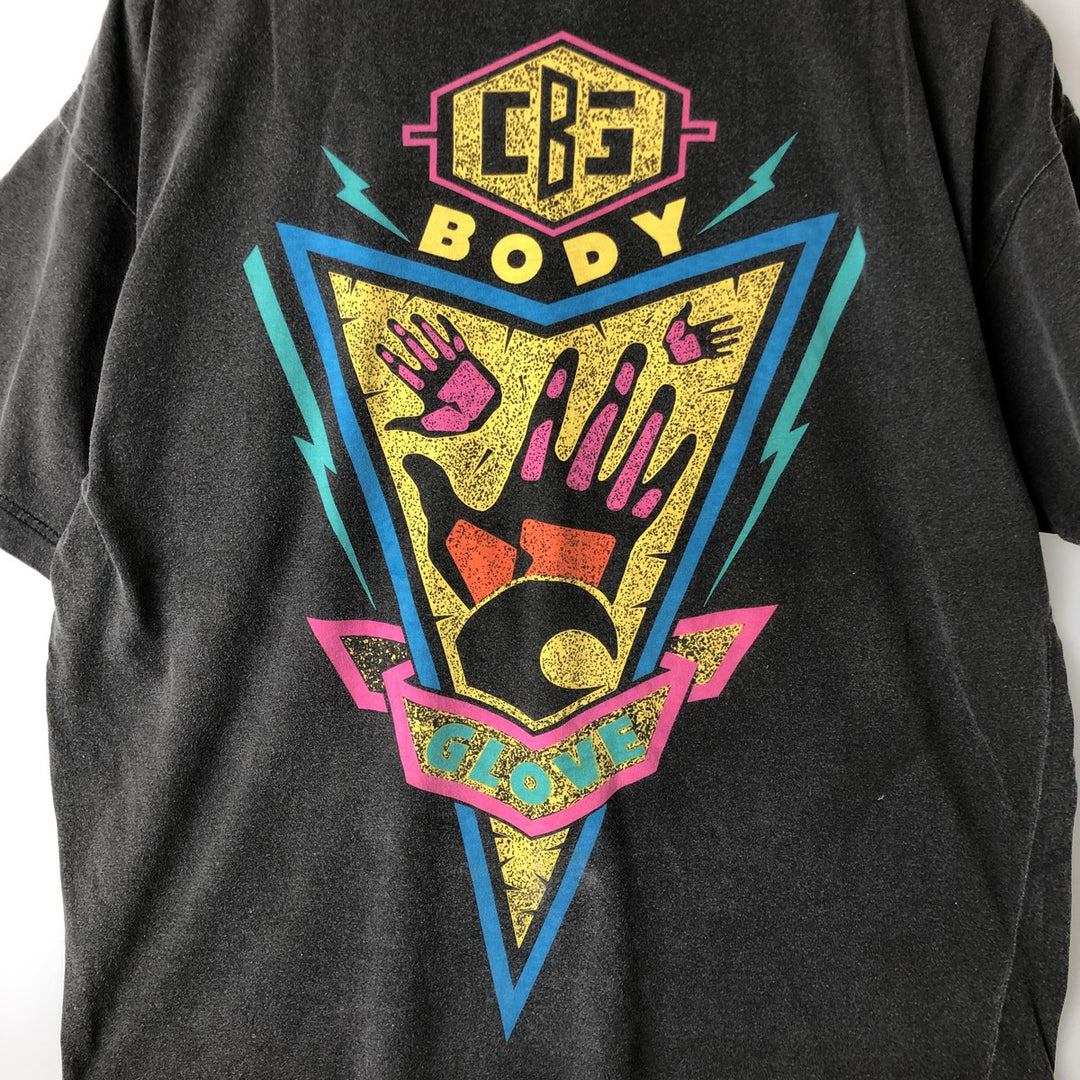90'S Body Glove Surf Skateboard T-Shirt, Men's Size Medium, Vintage unclear black type Vintage Second Hand