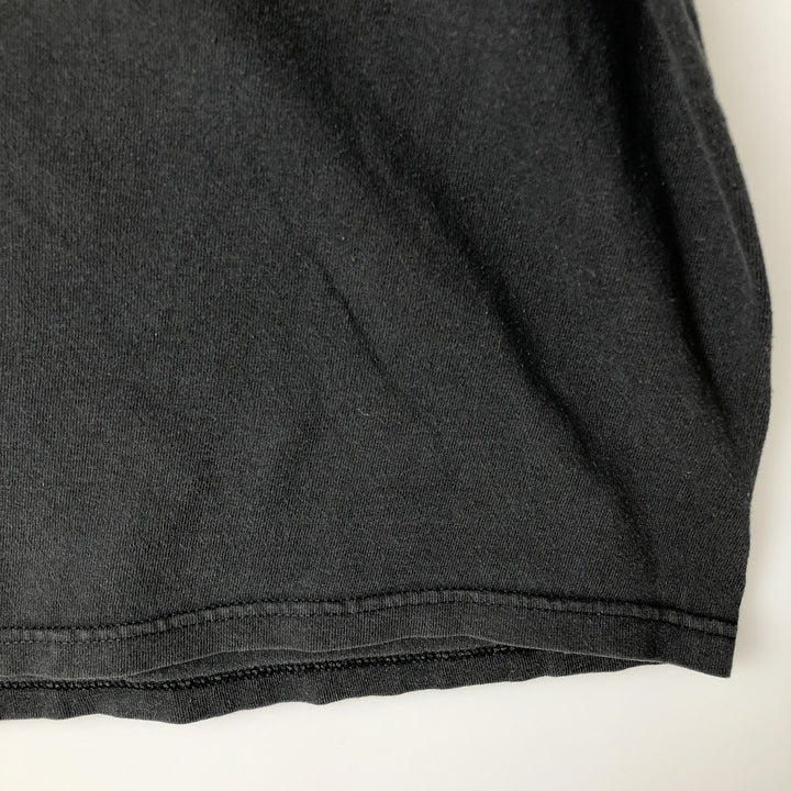 90'S Reebok One Point Logo T-shirt Men's XXL Vintage cotton black type Vintage Second Hand