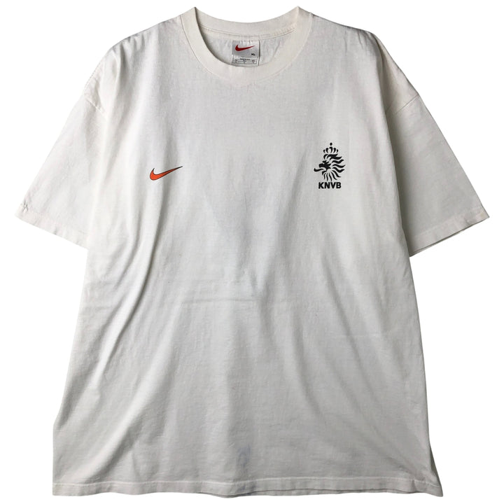 90'S Nike Sports Print T-Shirt Made in USA Men's XL Vintage cotton white type Vintage Second Hand