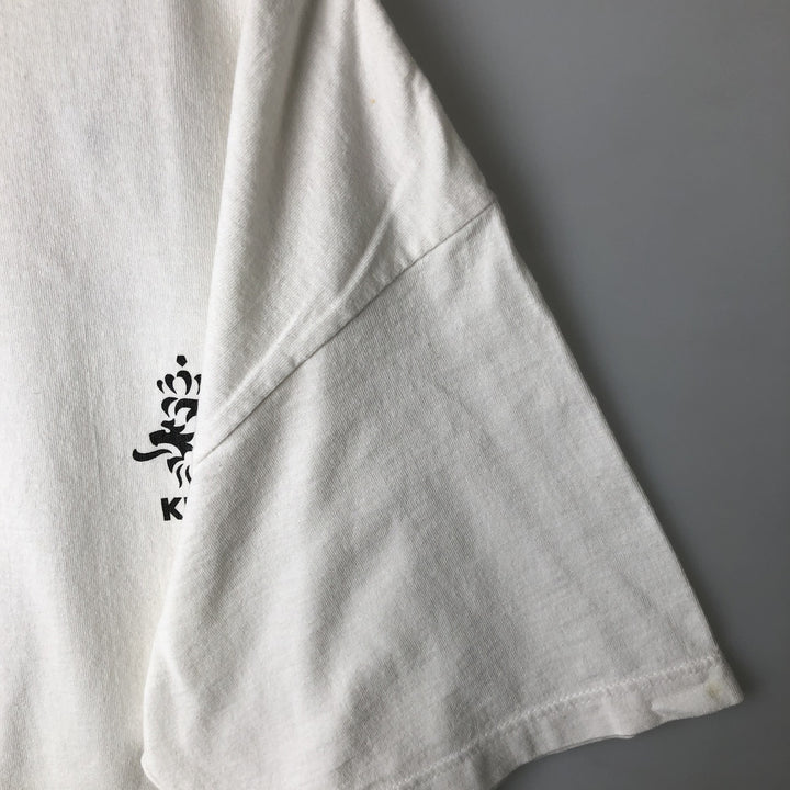 90'S Nike Sports Print T-Shirt Made in USA Men's XL Vintage cotton white type Vintage Second Hand