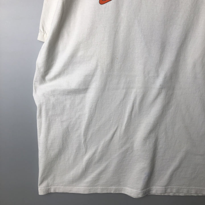 90'S Nike Sports Print T-Shirt Made in USA Men's XL Vintage cotton white type Vintage Second Hand