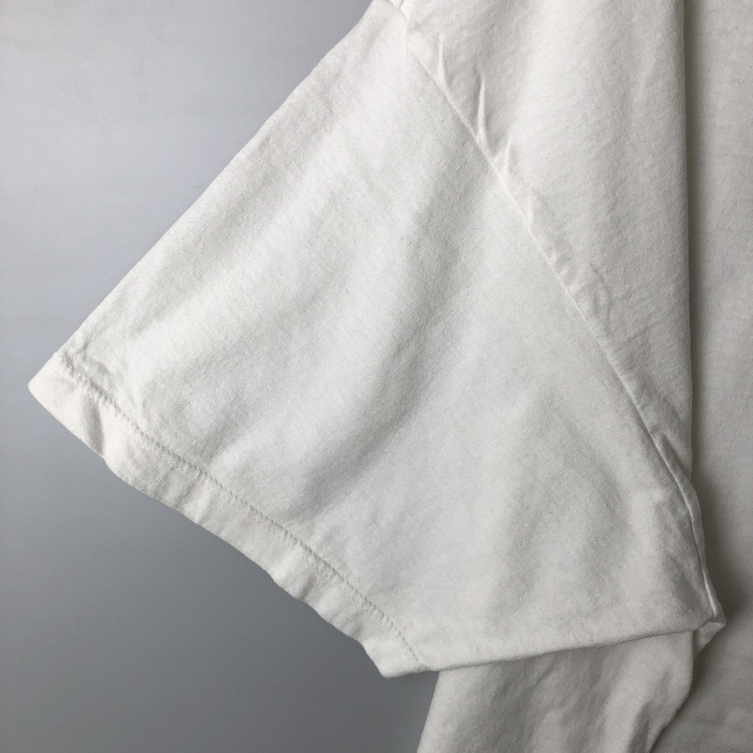 90'S Nike Sports Print T-Shirt Made in USA Men's XL Vintage cotton white type Vintage Second Hand