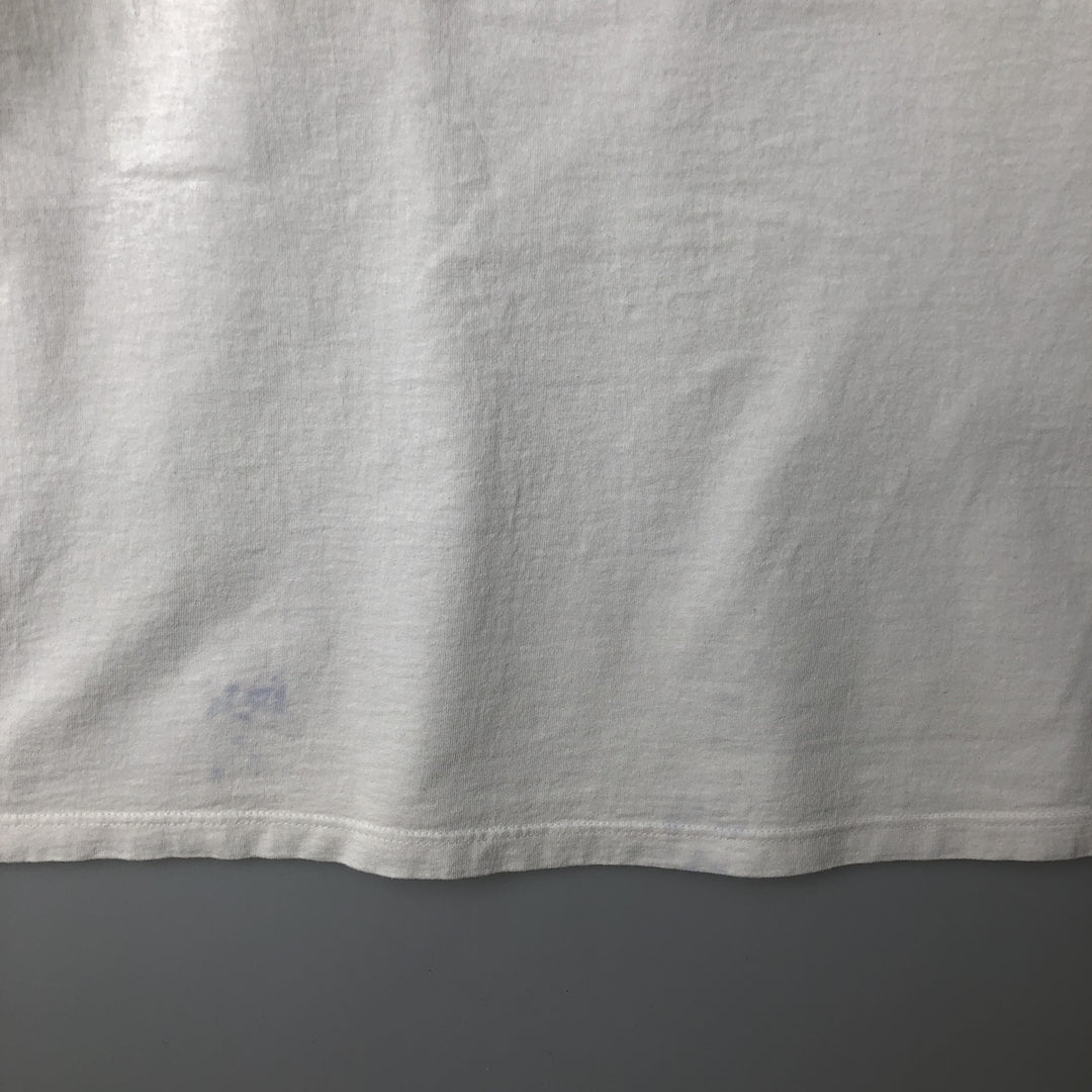 90'S Nike Sports Print T-Shirt Made in USA Men's XL Vintage cotton white type Vintage Second Hand