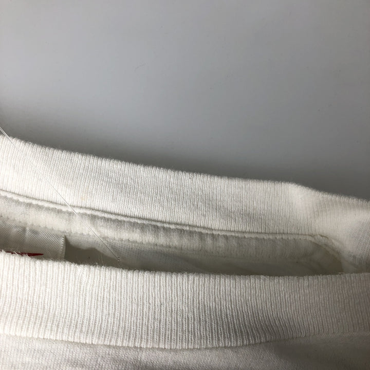 90'S Nike Sports Print T-Shirt Made in USA Men's XL Vintage cotton white type Vintage Second Hand