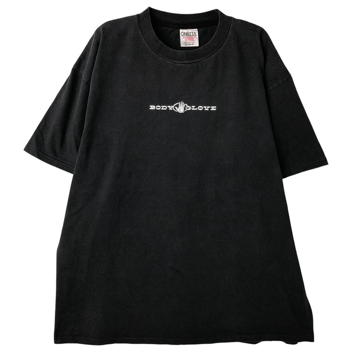 90'S Oneita Body Glove Surf/Skateboard T-Shirt, Made in USA, Men's Size XL, Vintage cotton black type Vintage Second Hand