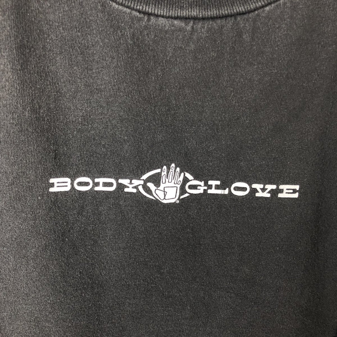 90'S Oneita Body Glove Surf/Skateboard T-Shirt, Made in USA, Men's Size XL, Vintage cotton black type Vintage Second Hand