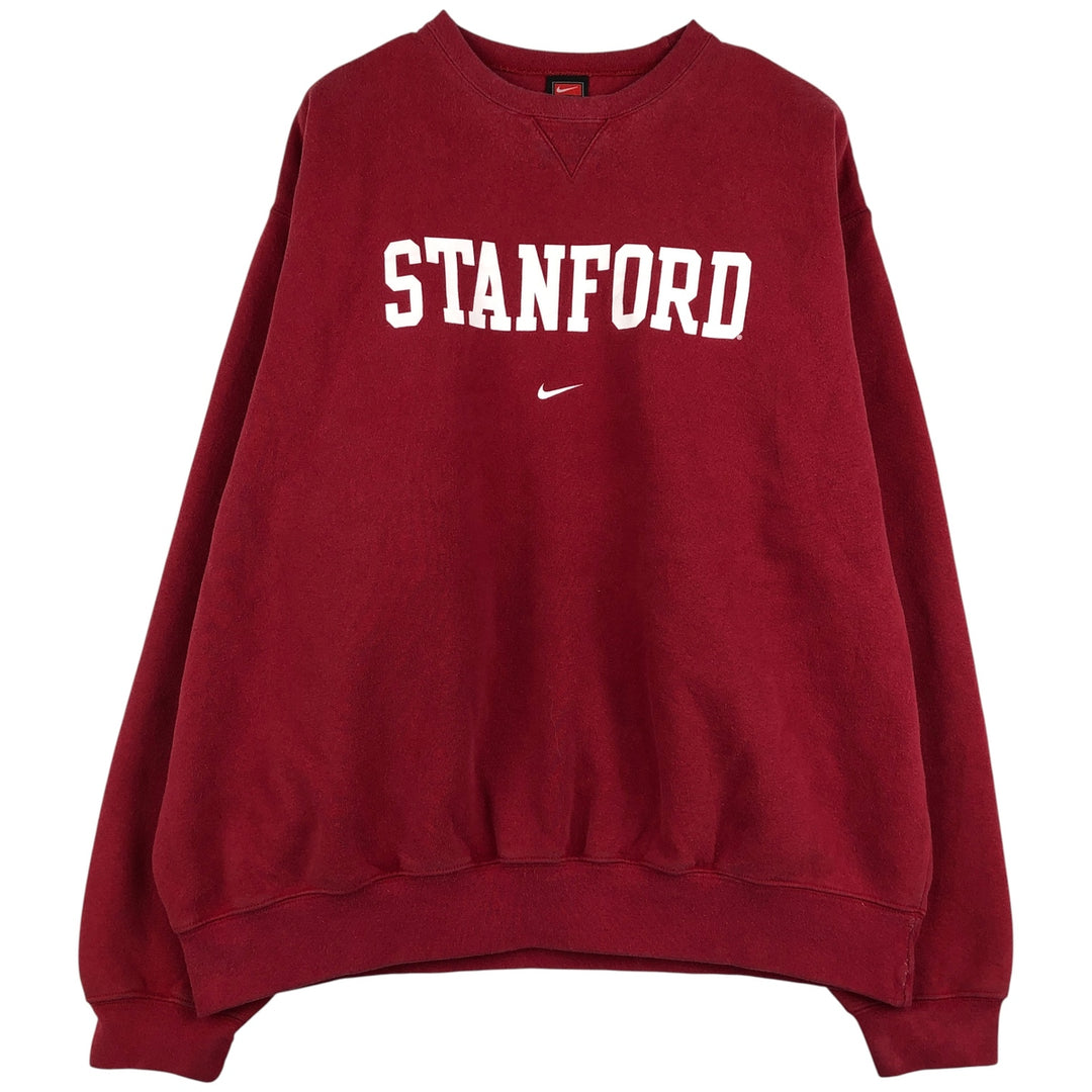 2000'S Nike Team College Sweatshirt, Men's Size XL cotton red type Vintage Second Hand