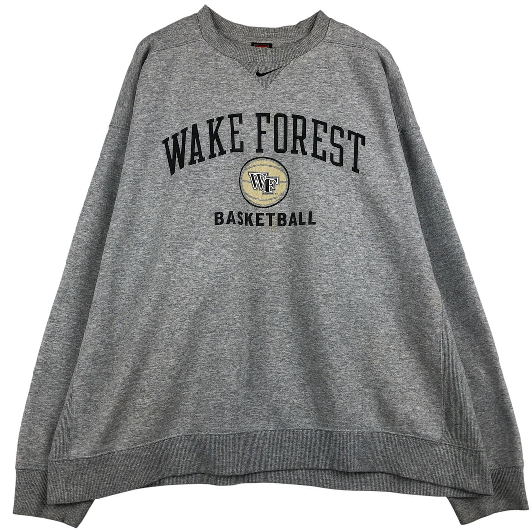 2000'S Nike Team 3-Print College Sweatshirt, Men's Size XL cotton gray type Vintage Second Hand