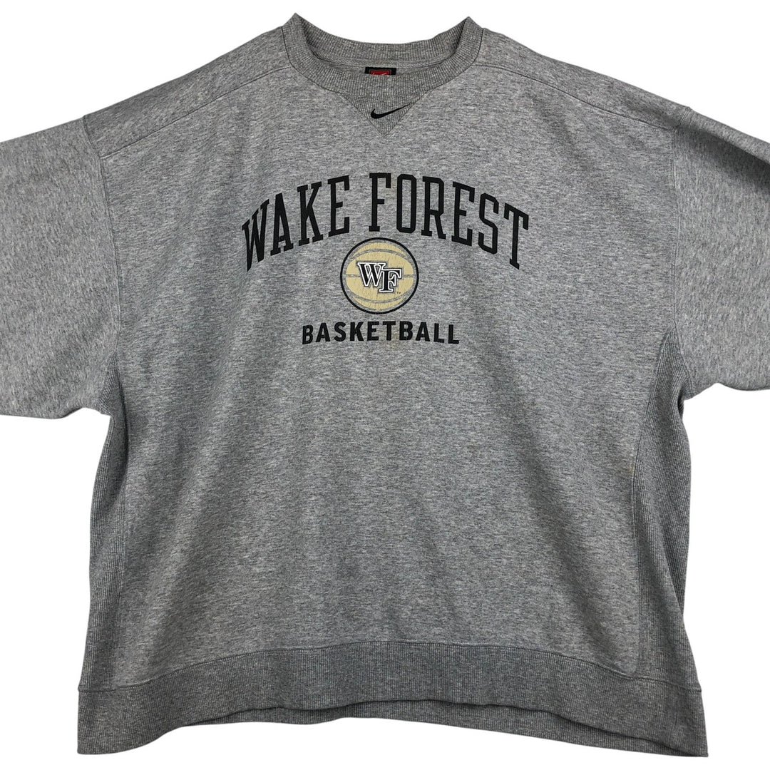 2000'S Nike Team 3-Print College Sweatshirt, Men's Size XL cotton gray type Vintage Second Hand
