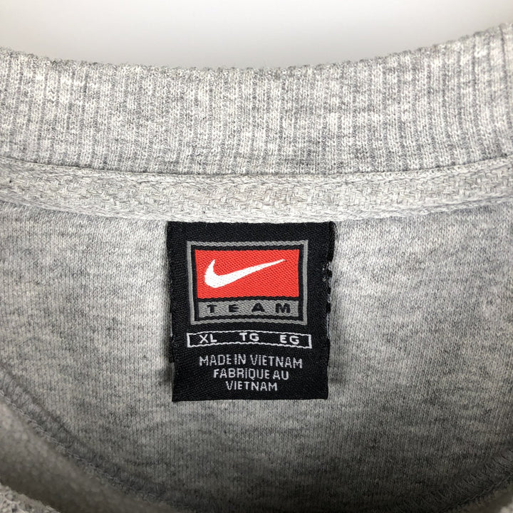 2000'S Nike Team 3-Print College Sweatshirt, Men's Size XL cotton gray type Vintage Second Hand