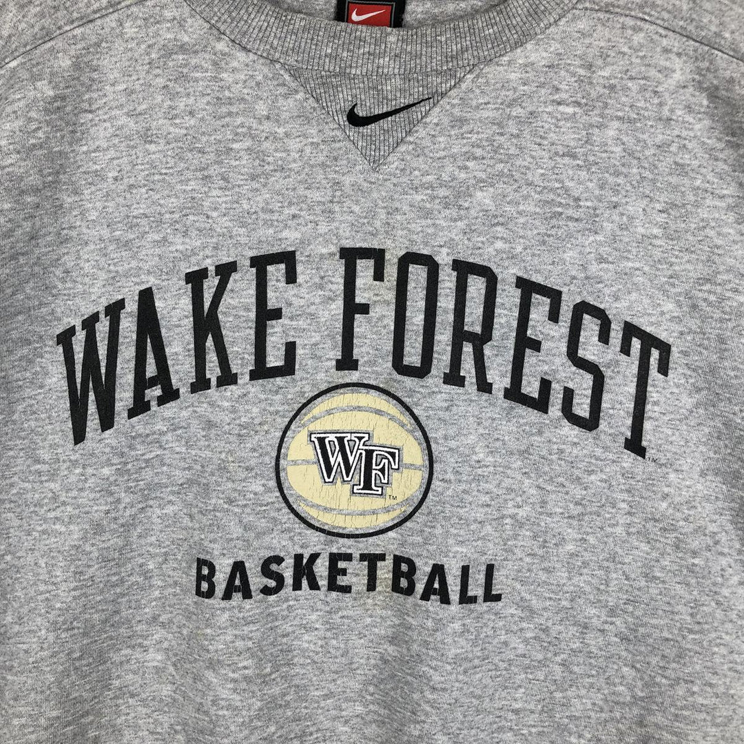 2000'S Nike Team 3-Print College Sweatshirt, Men's Size XL cotton gray type Vintage Second Hand