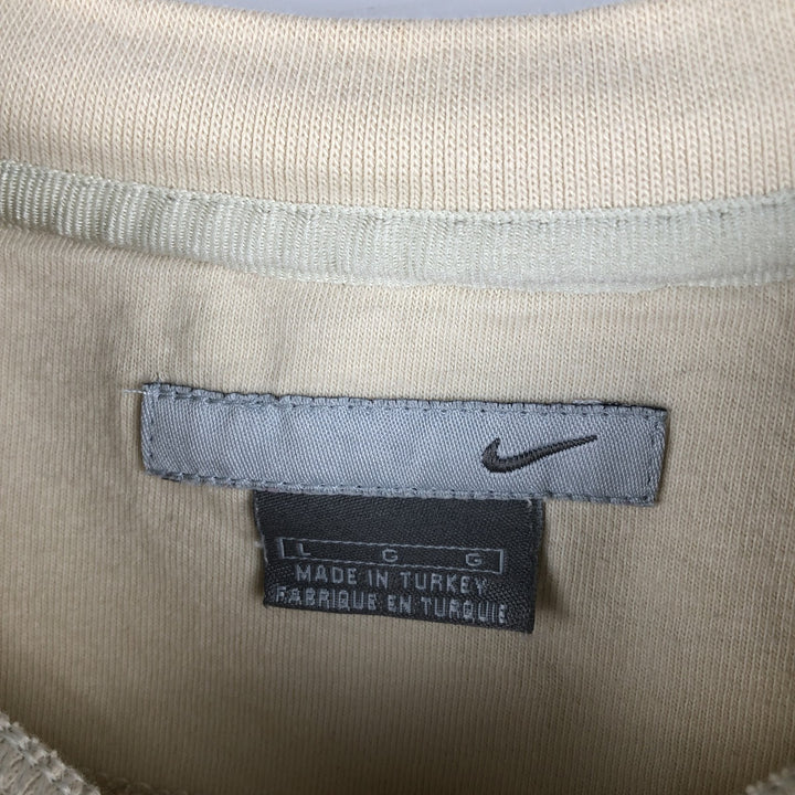00'S Nike One Point Logo Sweatshirt Trainer Men's L size cotton unbleached Vintage Second Hand