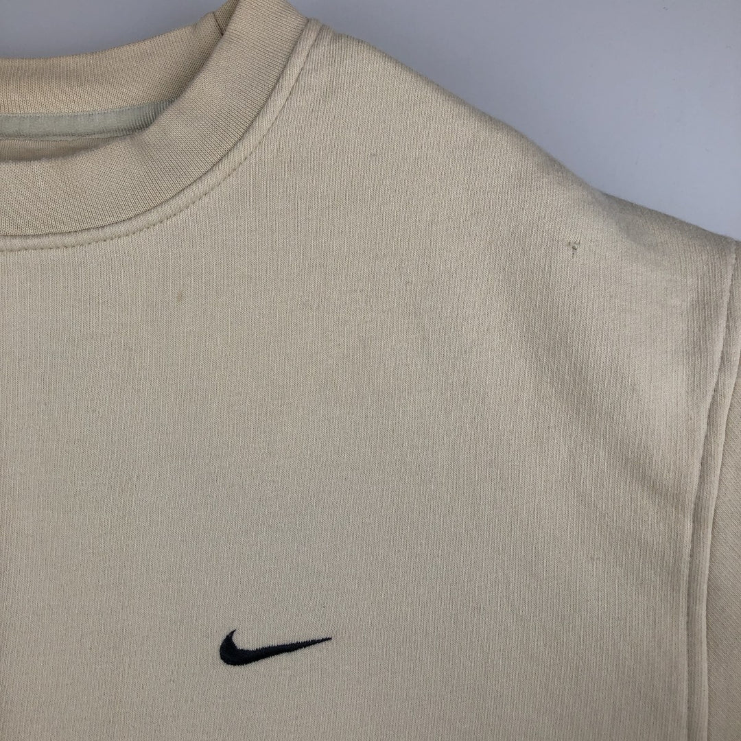 00'S Nike One Point Logo Sweatshirt Trainer Men's L size cotton unbleached Vintage Second Hand