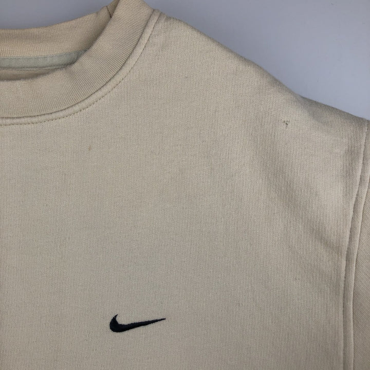 00'S Nike One Point Logo Sweatshirt Trainer Men's L size cotton unbleached Vintage Second Hand