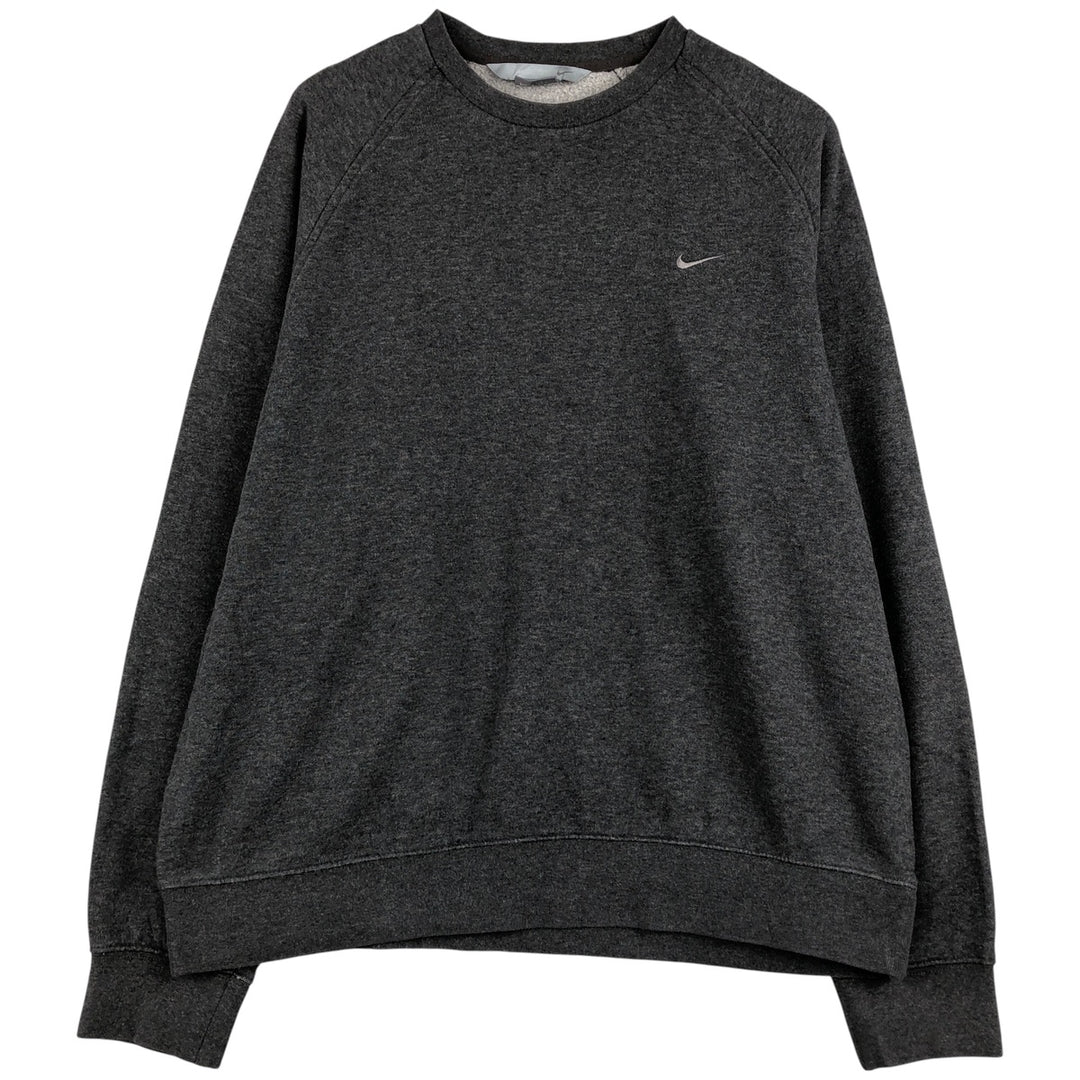 00'S Nike One Point Logo Sweatshirt Trainer Men's L size cotton gray type Vintage Second Hand