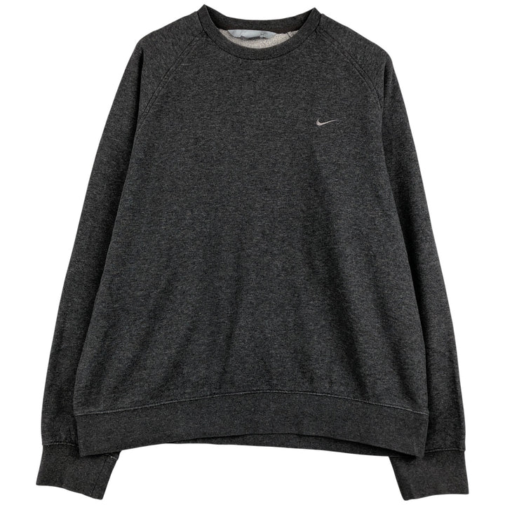 00'S Nike One Point Logo Sweatshirt Trainer Men's L size cotton gray type Vintage Second Hand