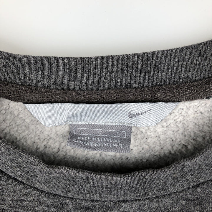 00'S Nike One Point Logo Sweatshirt Trainer Men's L size cotton gray type Vintage Second Hand