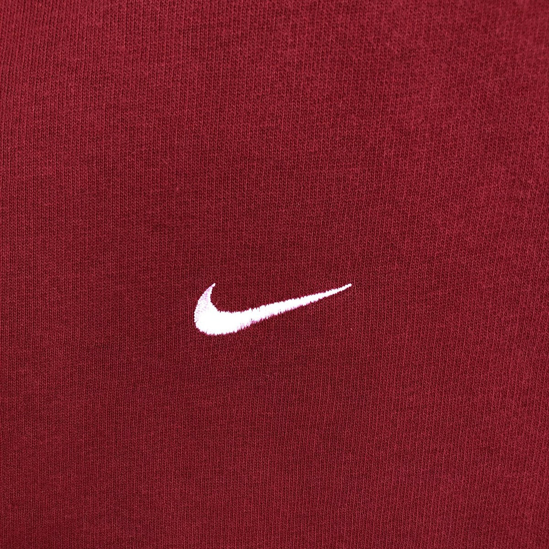 00'S Nike One Point Logo Sweatshirt Trainer Men's XL cotton burgundy type Vintage Second Hand