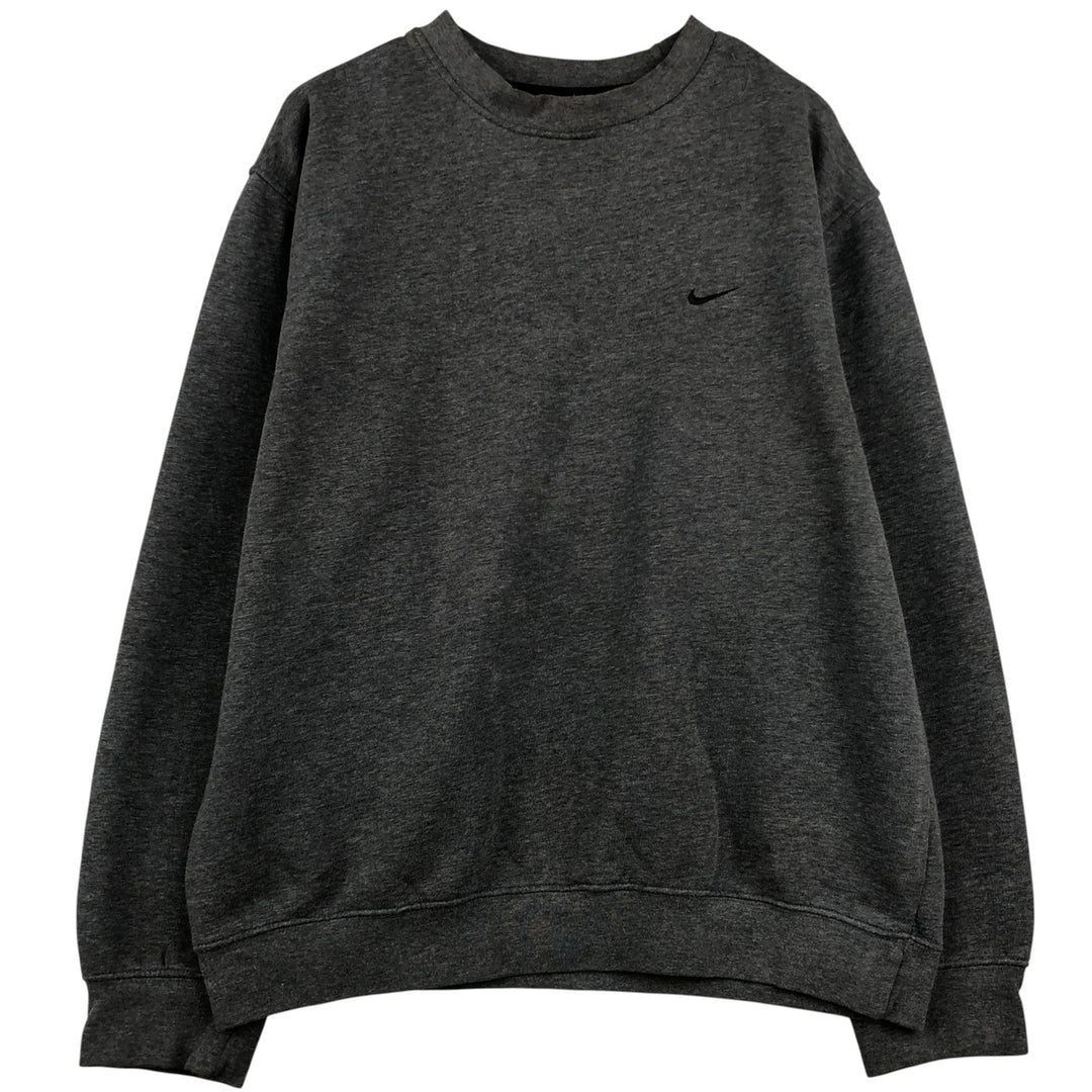 00'S Nike One Point Logo Sweatshirt Trainer Men's L size cotton gray type Vintage Second Hand