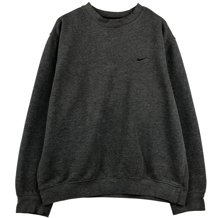 00'S Nike One Point Logo Sweatshirt Trainer Men's L size cotton gray type Vintage Second Hand