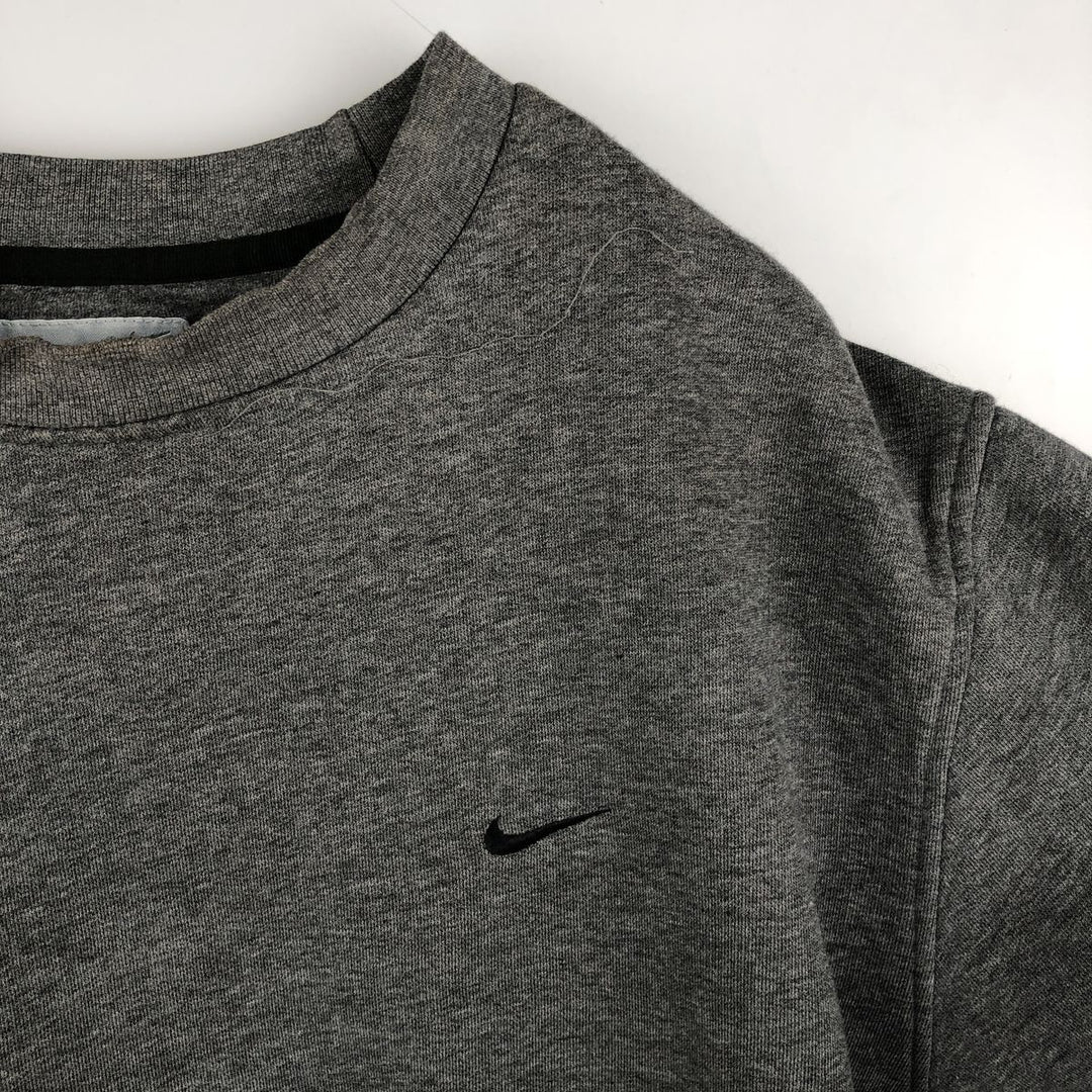00'S Nike One Point Logo Sweatshirt Trainer Men's L size cotton gray type Vintage Second Hand