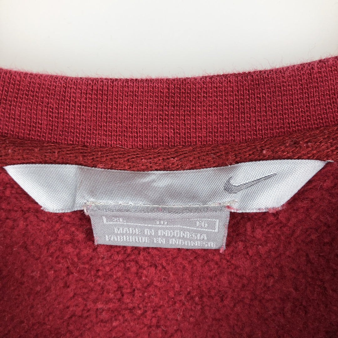 00'S Nike One Point Logo Sweatshirt Trainer Men's XL cotton wine-red Vintage Second Hand