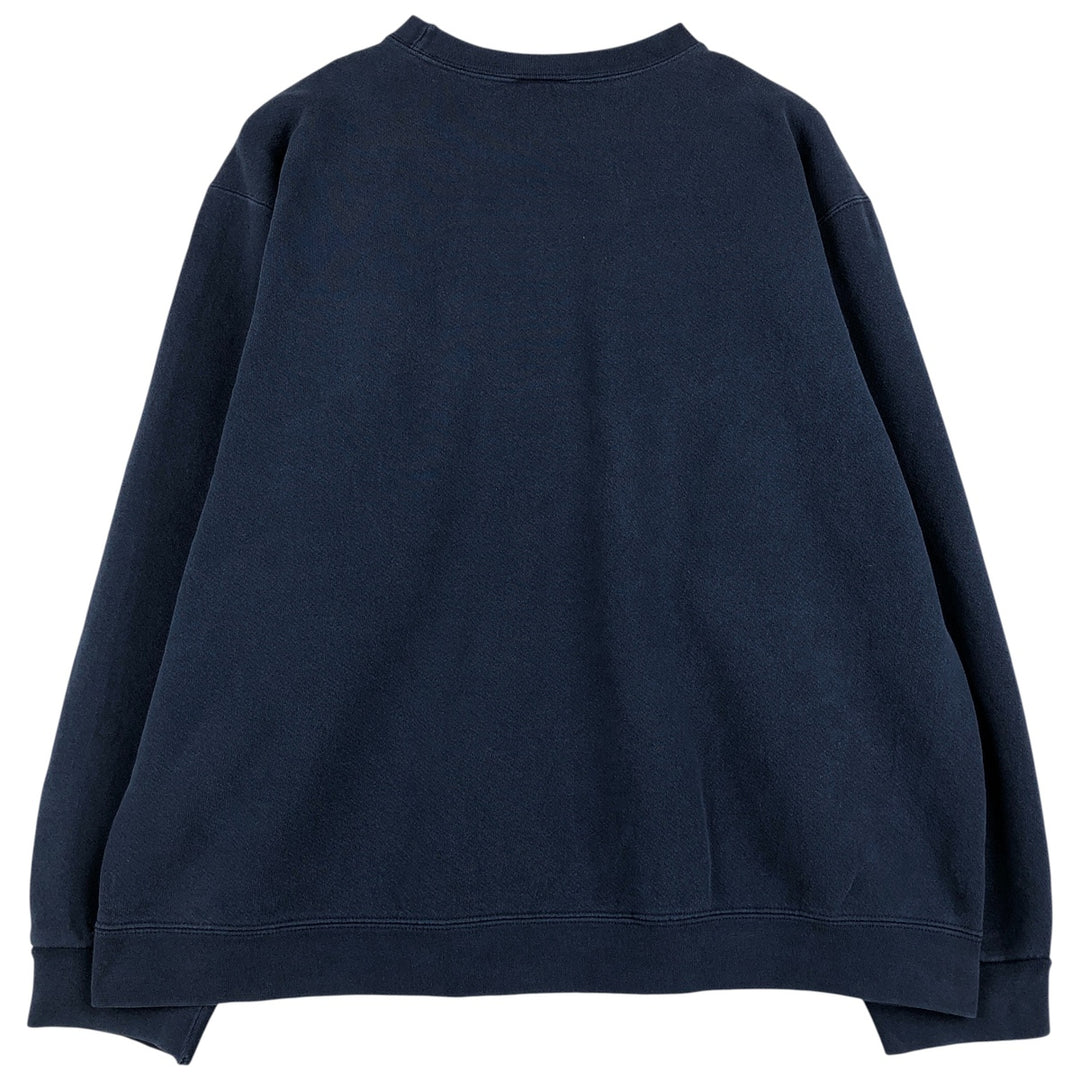 90'S Nike One Point Logo Sweatshirt, Men's XL Size Vintage cotton navy blue type Vintage Second Hand