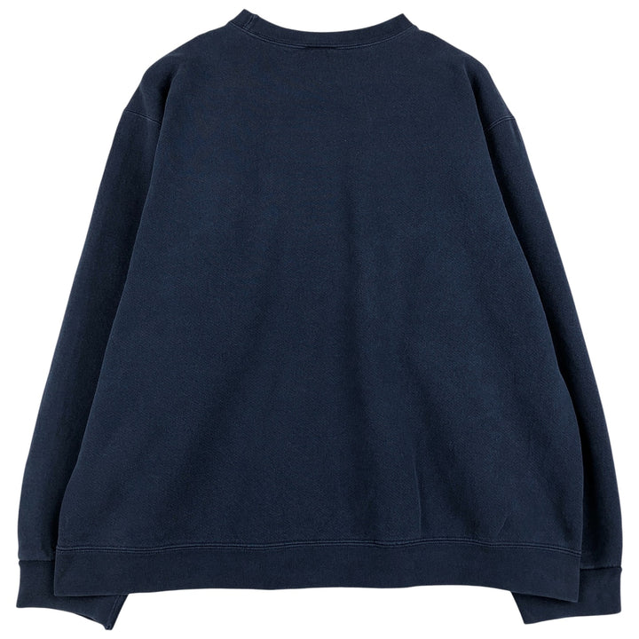 90'S Nike One Point Logo Sweatshirt, Men's XL Size Vintage cotton navy blue type Vintage Second Hand