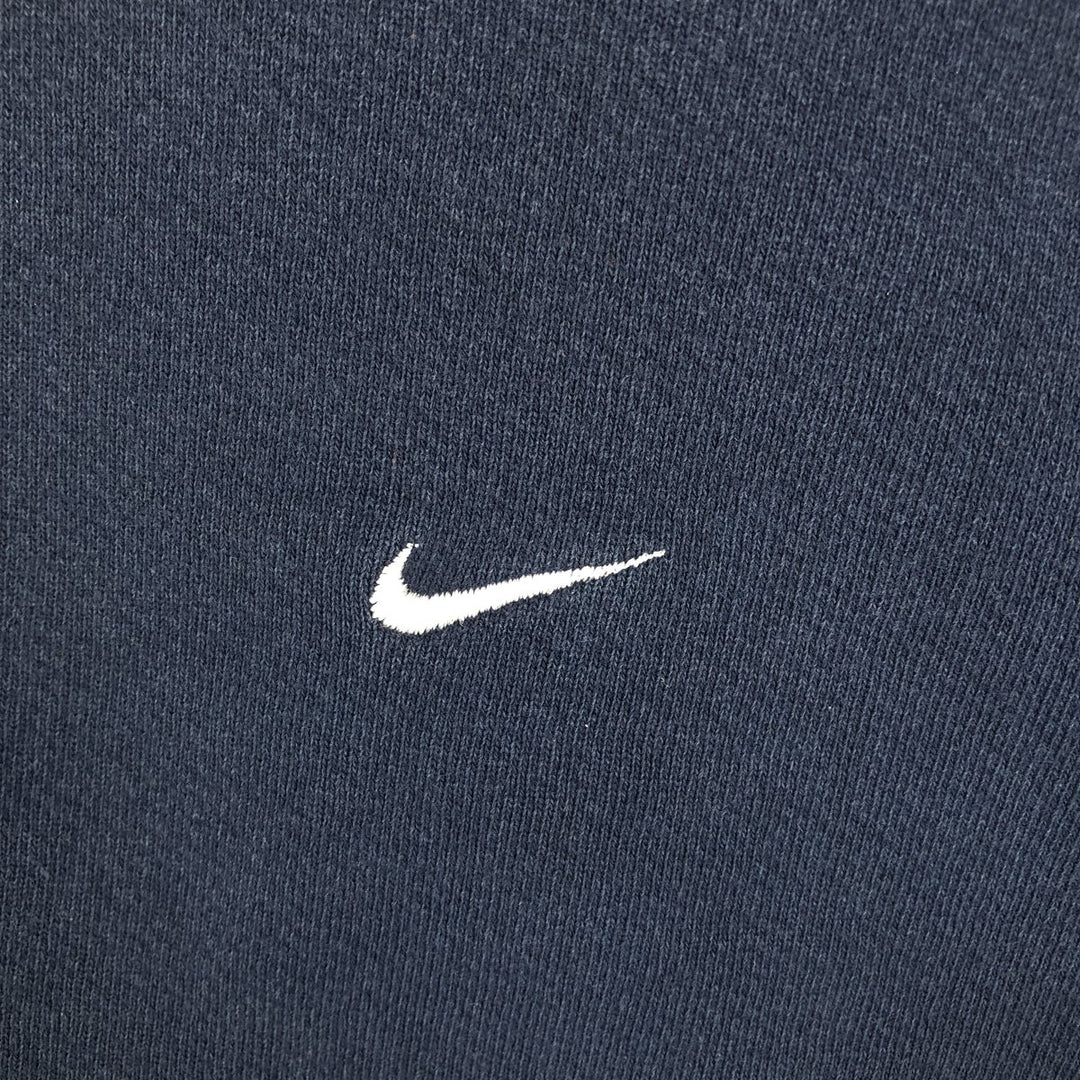 90'S Nike One Point Logo Sweatshirt, Men's XL Size Vintage cotton navy blue type Vintage Second Hand