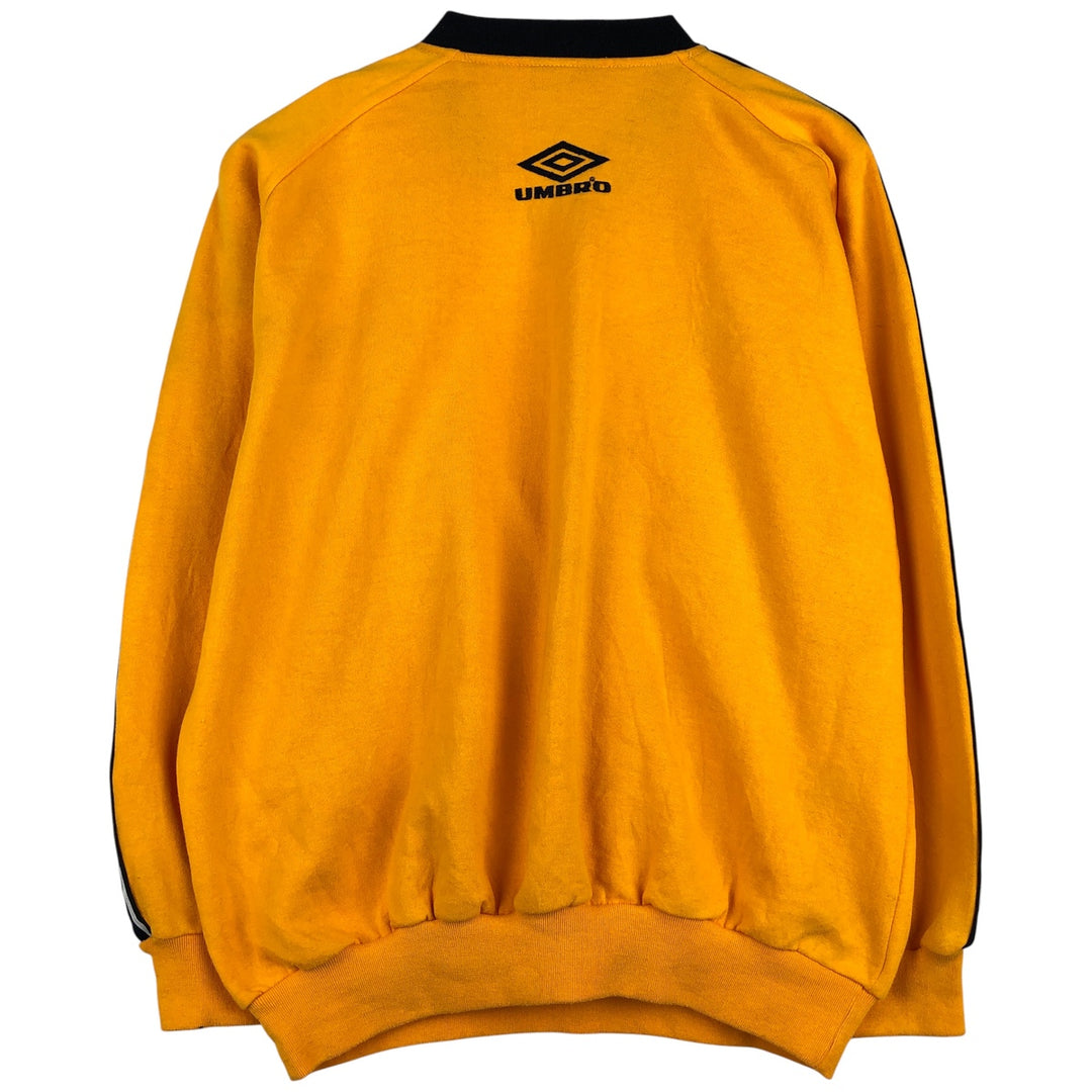 UMBRO logo sweatshirt, men's size S cotton yellow type Vintage Second Hand