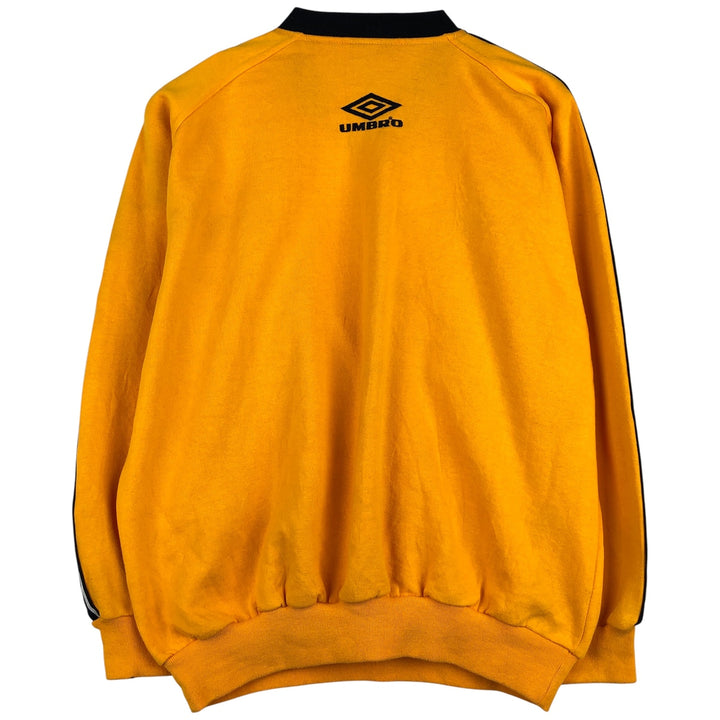 UMBRO logo sweatshirt, men's size S cotton yellow type Vintage Second Hand