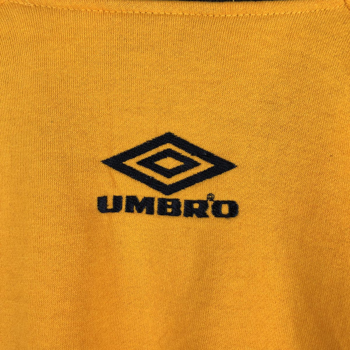 UMBRO logo sweatshirt, men's size S cotton yellow type Vintage Second Hand