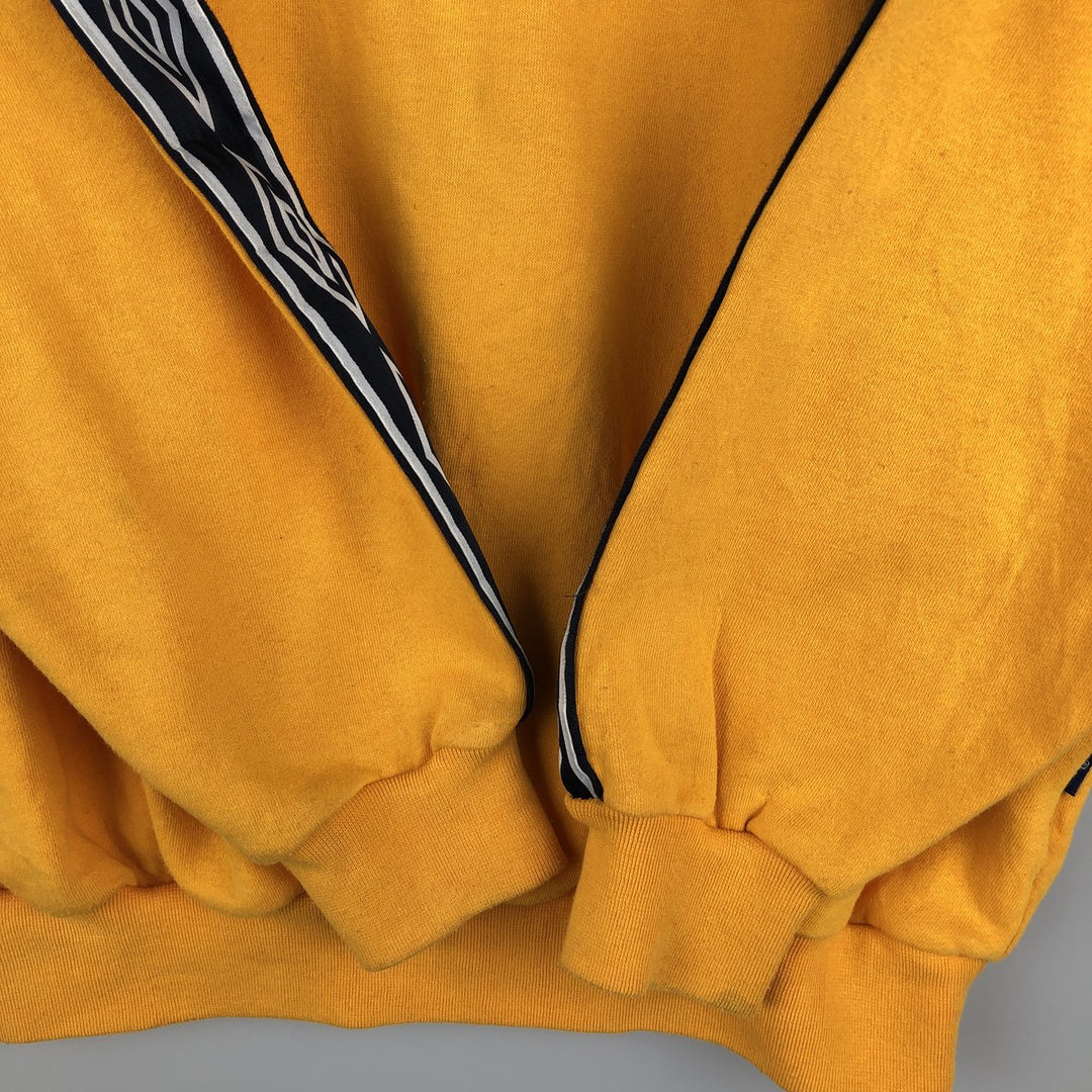 UMBRO logo sweatshirt, men's size S cotton yellow type Vintage Second Hand