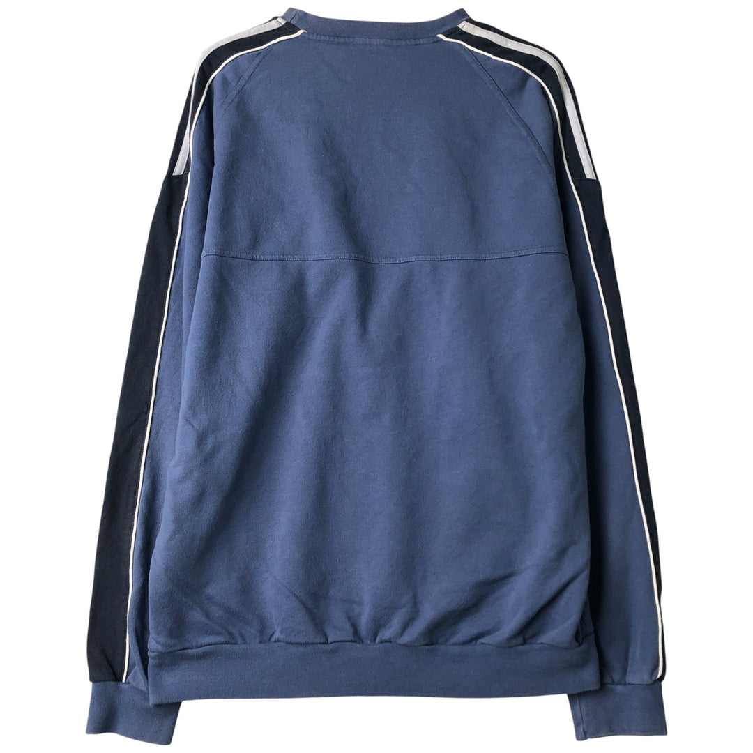 2000'S Adidas One-Point Logo Sweatshirt, Men's Size Medium cotton blue type Vintage Second Hand