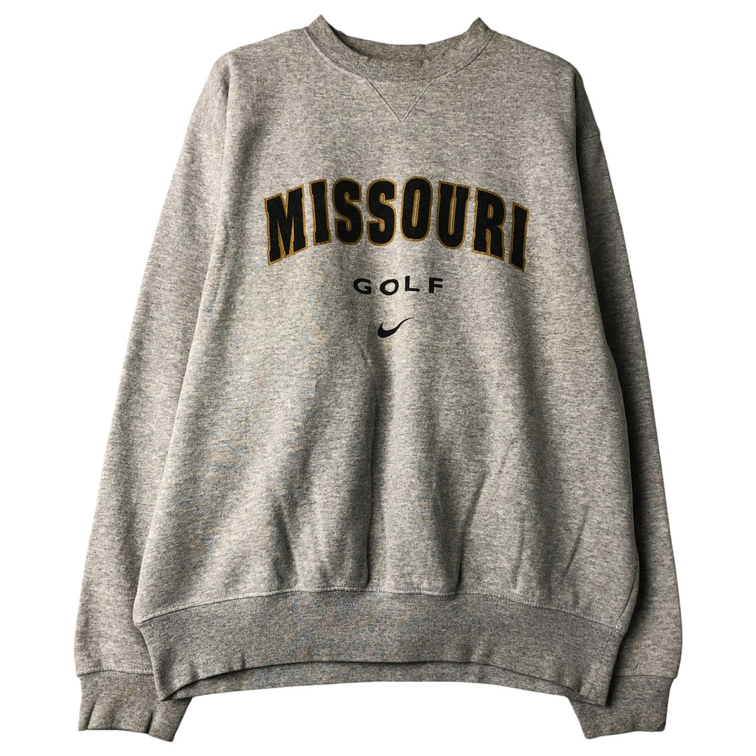 2000'S Nike Team College Sweatshirt, Men's Size Medium cotton gray type Vintage Second Hand