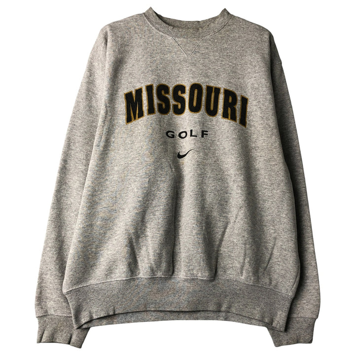 2000'S Nike Team College Sweatshirt, Men's Size Medium cotton gray type Vintage Second Hand